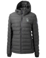 Colorado Rockies City Connect Cutter & Buck Mission Ridge Repreve® Eco Insulated Womens Puffer Jacket EG_MANN_HG 1