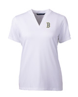 Boston Red Sox City Connect Cutter & Buck Forge Heathered Stretch Womens Blade Top WH_MANN_HG 1