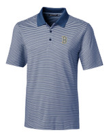 Boston Red Sox City Connect Cutter & Buck Forge Tonal Stripe Stretch Mens Polo IND_MANN_HG 1