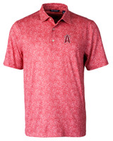 Los Angeles Angels City Connect Cutter & Buck Pike Constellation Print Stretch Mens Polo RD_MANN_HG 1