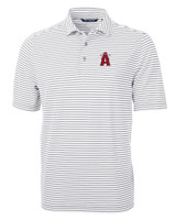 Los Angeles Angels City Connect Cutter & Buck Virtue Eco Pique Stripe Recycled Mens Polo POL_MANN_HG 1