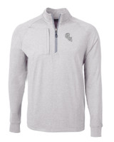 Chicago White Sox City Connect Cutter & Buck Adapt Eco Knit Heather Mens Quarter Zip Pullover POH_MANN_HG 1