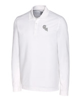 Chicago White Sox City Connect Cutter & Buck Advantage Tri-Blend Pique Mens Long Sleeve Polo WH_MANN_HG 1