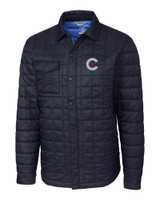 Chicago Cubs City Connect Cutter & Buck Rainier PrimaLoft® Mens Eco Insulated Quilted Shirt Jacket DN_MANN_HG 1