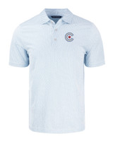 Chicago Cubs City Connect Cutter & Buck Pike Eco Symmetry Print Stretch Recycled Mens Polo WHALS_MANN_HG 1
