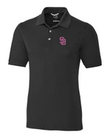 San Diego Padres City Connect Cutter & Buck Advantage Tri-Blend Pique Mens Polo BL_MANN_HG 1