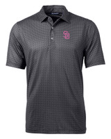 San Diego Padres City Connect Cutter & Buck Pike Banner Print Stretch Men's Polo BL_MANN_HG 1