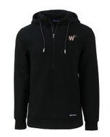 Washington Nationals City Connect Cutter & Buck Roam Eco Half Zip Recycled Mens Pullover Hoodie BL_MANN_HG 1