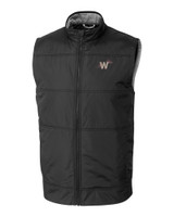 Washington Nationals City Connect Cutter & Buck Stealth Hybrid Quilted Mens Big and Tall Windbreaker Vest BL_MANN_HG 1