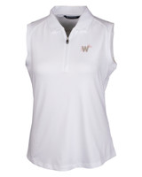 Washington Nationals City Connect Cutter & Buck Forge Stretch Womens Sleeveless Polo WH_MANN_HG 1
