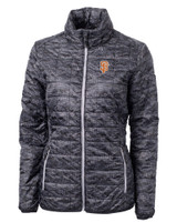 San Francisco Giants City Connect Cutter & Buck Rainier PrimaLoft® Womens Eco Insulated Full Zip Printed Puffer Jacket BL_MANN_HG 1