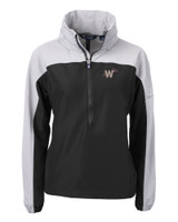 Washington Nationals City Connect Cutter & Buck Charter Eco Recycled Womens Anorak Jacket BLPO_MANN_HG 1