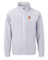 San Francisco Giants City Connect Cutter & Buck Charter Eco Knit Recycled Big & Tall Full-Zip Jacket POL_MANN_HG 1