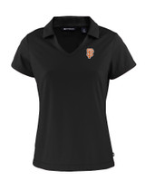 San Francisco Giants City Connect Cutter & Buck Daybreak Eco Recycled Womens V-neck Polo Black Mannequin
