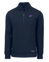 Buffalo Bills Cutter & Buck Roam Eco Recycled Quarter Zip Mens Pullover NVBU_MANN_HG 1