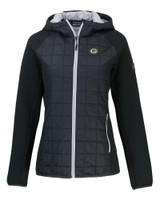 Green Bay Packers Cutter & Buck Rainier Primaloft Eco Womens Full Zip Hybrid Jacket BL_MANN_HG 1