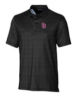 San Diego Padres City Connect Cutter & Buck Pike Micro Floral Print Stretch Mens Polo BL_MANN_HG 1