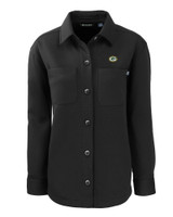 Green Bay Packers Cutter & Buck Roam Eco Knit Womens Shirt Jacket BL_MANN_HG 1