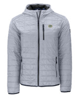 Green Bay Packers Cutter & Buck Rainier Primaloft Eco Mens Full Zip Hooded Jacket POL_MANN_HG 1