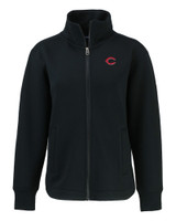 Cincinnati Reds Cutter & Buck Roam Eco Full Zip Recycled Womens Jacket BL_MANN_HG 1