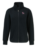 Clemson Tigers College Vault Cutter & Buck Roam Eco Full Zip Recycled Womens Jacket BL_MANN_HG 1