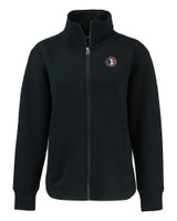 Florida State Seminoles College Vault Cutter & Buck Roam Eco Full Zip Recycled Womens Jacket BL_MANN_HG 