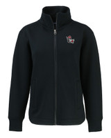 NC State Wolfpack College Vault Cutter & Buck Roam Eco Full Zip Recycled Womens Jacket BL_MANN_HG 1
