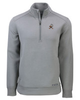 Cleveland Browns Historic Cutter & Buck Roam Eco Recycled Quarter Zip Mens Pullover EG_MANN_HG 1