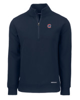 Chicago Cubs Cutter & Buck Roam Eco Recycled Quarter Zip Mens Pullover NVBU_MANN_HG 1