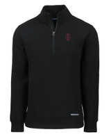 Southern Illinois Salukis College Vault Cutter & Buck Roam Eco Recycled Quarter Zip Mens Pullover BL_MANN_HG 