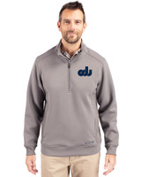 Old Dominion Monarchs College Vault Cutter & Buck Roam Epic Versatility Recycled Quarter Zip Mens Pullover Elemental Grey Front