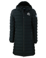 Las Vegas Raiders NFL Helmet Cutter & Buck Mission Ridge Repreve Eco Insulated Womens Long Puffer Jacket BL_MANN_HG 1