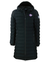 Texas Christian Horned Frogs College Vault Cutter & Buck Mission Ridge Repreve Eco Insulated Womens Long Puffer Jacket BL_MANN_HG 1