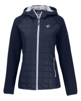 Toronto Blue Jays Cutter & Buck Rainier Primaloft Eco Womens Full Zip Hybrid Jacket DN_MANN_HG 1