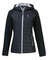 Colorado Rockies Cutter & Buck Rainier Primaloft Eco Womens Full Zip Hybrid Jacket BL_MANN_HG 1