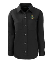 Green Bay Packers Historic Cutter & Buck Roam Eco Knit Womens Shirt Jacket BL_MANN_HG 1