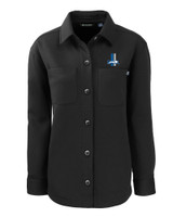 Detroit Lions Historic Cutter & Buck Roam Eco Knit Womens Shirt Jacket BL_MANN_HG 1