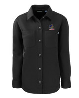 Delaware Fightin' Blue Hens College Vault Cutter & Buck Roam Eco Recycled Womens Shirt Jacket BL_MANN_HG 