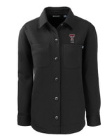 Texas Tech Red Raiders Alumni Cutter & Buck Roam Eco Knit Womens Shirt Jacket BL_MANN_HG 1