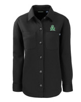 Marshall Thundering Herd College Vault Cutter & Buck Roam Eco Knit Womens Shirt Jacket BL_MANN_HG 1