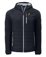 Pittsburgh Pirates Cutter & Buck Rainier Primaloft Eco Mens Full Zip Hybrid Jacket BL_MANN_HG 1