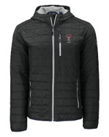Texas Tech Red Raiders Alumni Cutter & Buck Rainier Primaloft Eco Mens Full Zip Hooded Jacket BL_MANN_HG 