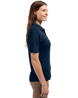 New Hampshire Wildcats College Vault Cutter & Buck Virtue Eco Pique Recycled Womens Polo Navy Blue Side