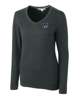 New Hampshire Wildcats College Vault Cutter & Buck Lakemont Tri-Blend Womens V-Neck Pullover Sweater CCH_MANN_HG 