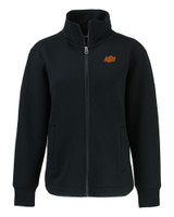 Oklahoma State Cowboys Cutter & Buck Roam Eco Full Zip Recycled Womens Jacket BL_MANN_HG 1