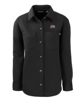 Montana Grizzlies Cutter & Buck Roam Eco Knit Womens Shirt Jacket BL_MANN_HG 1
