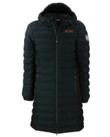 UOP Tigers Cutter & Buck Mission Ridge Repreve Eco Insulated Womens Long Puffer Jacket BL_MANN_HG 