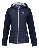 Yale Bulldogs Cutter & Buck Rainier Primaloft Eco Womens Full Zip Hybrid Jacket DN_MANN_HG 1