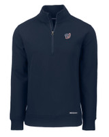 Washington Nationals Stars & Stripes Cutter & Buck Roam Eco Recycled Quarter Zip Mens Pullover NVBU_MANN_HG 1