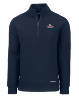 Gonzaga Bulldogs Cutter & Buck Roam Eco Recycled Quarter Zip Mens Pullover NVBU_MANN_HG 1